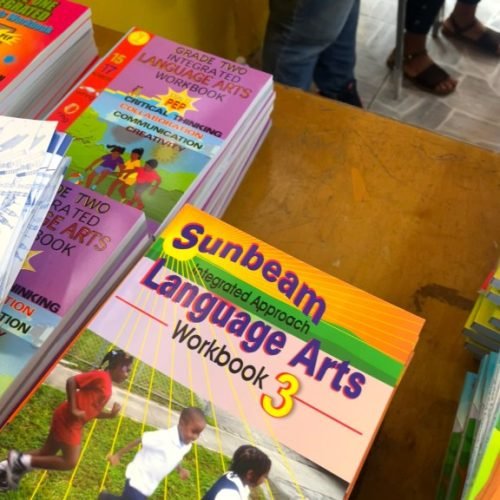 Well needed workbooks for the Back-to-School Drive 2025